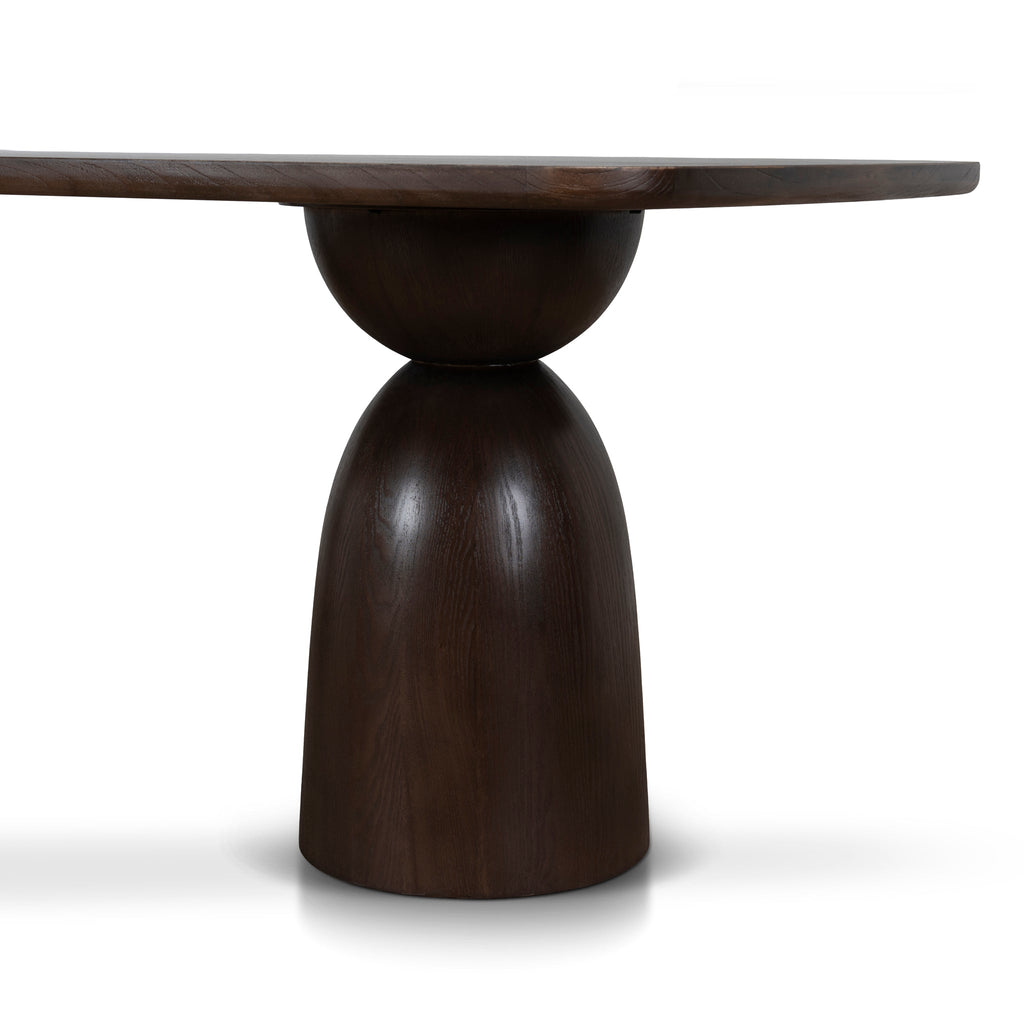 2.2m Elm Siena Dining Table - Walnut