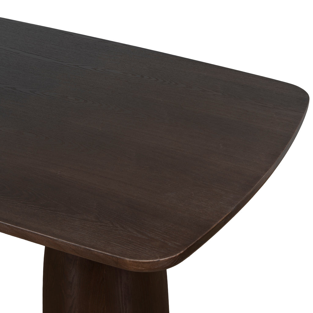 2.2m Elm Siena Dining Table - Walnut