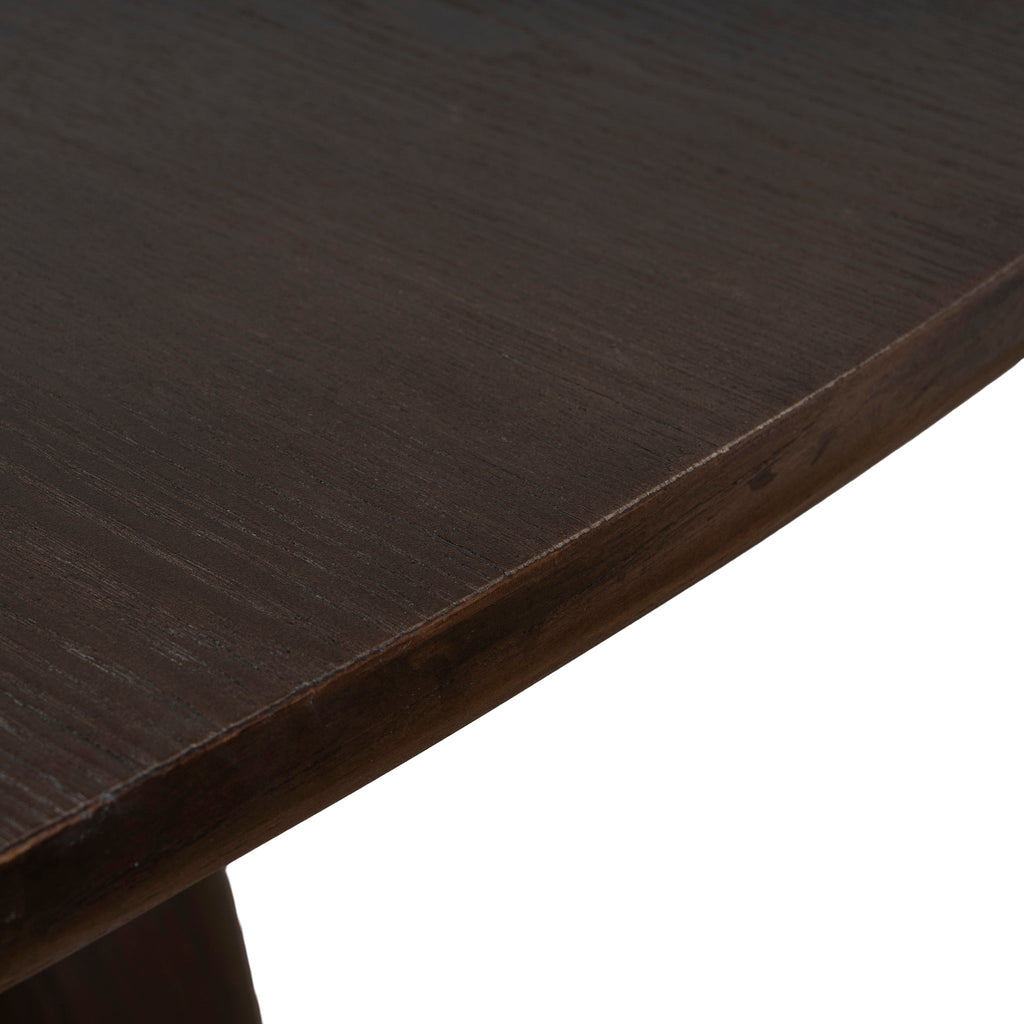2.2m Elm Siena Dining Table - Walnut