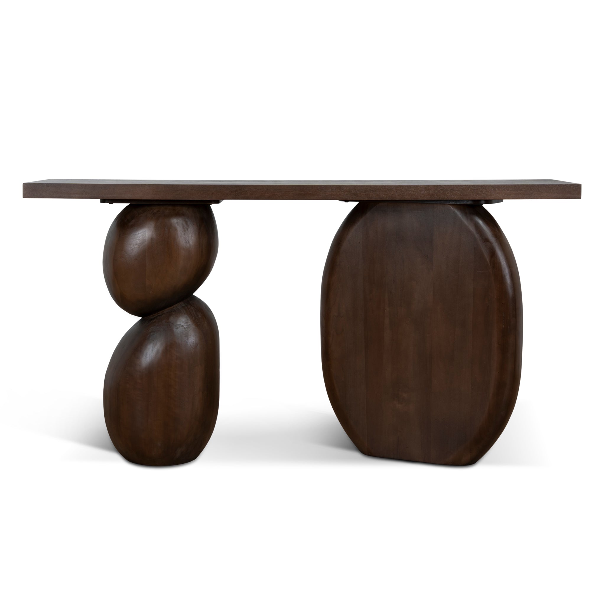 1.6m Elm Ferrara Console Table - Walnut