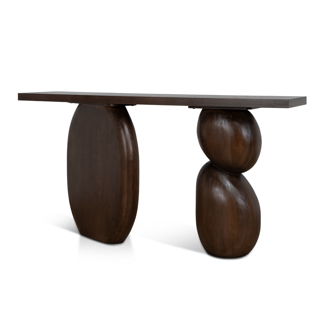 1.6m Elm Ferrara Console Table - Walnut