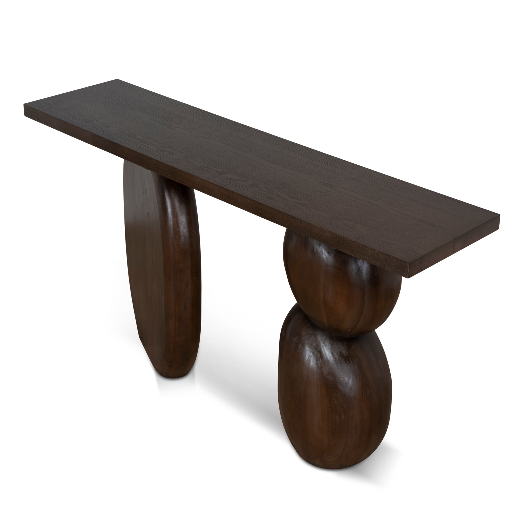 1.6m Elm Ferrara Console Table - Walnut