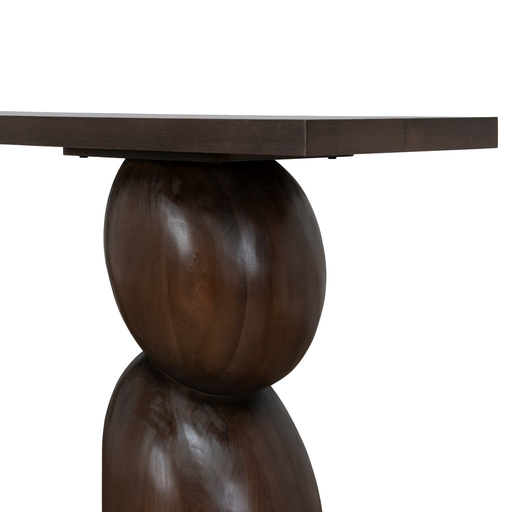 1.6m Elm Ferrara Console Table - Walnut