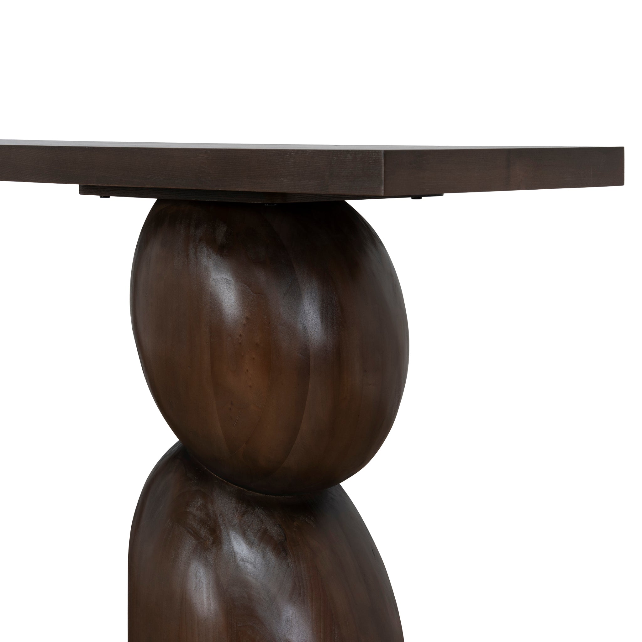 1.6m Elm Ferrara Console Table - Walnut