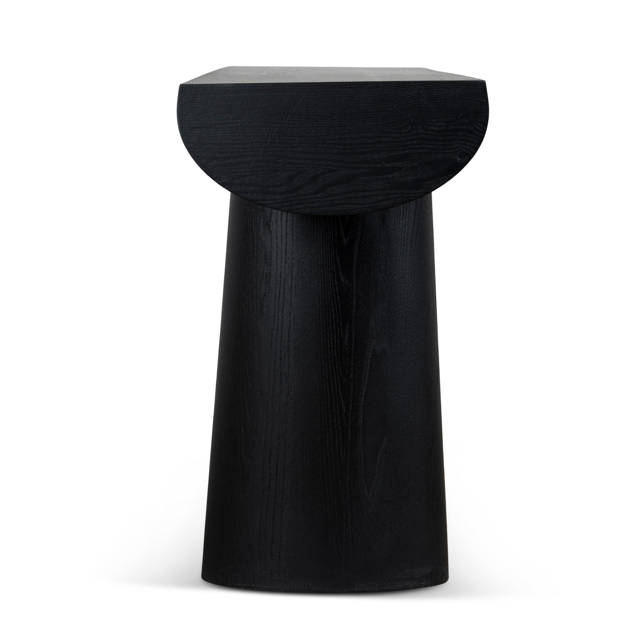 1.8m Elm Ferrara Console Table - Full Black