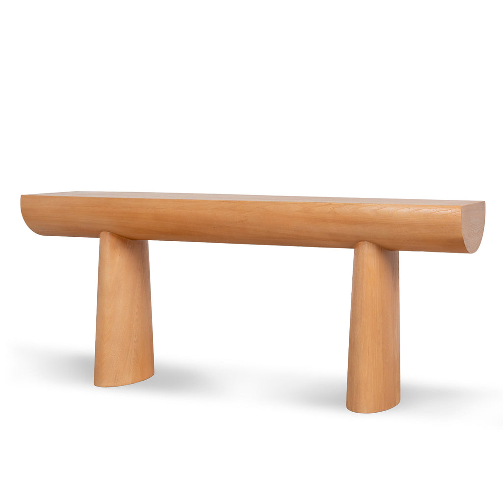 1.8m Elm Ferrara Console Table - Natural