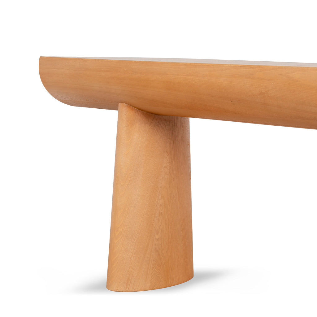 1.8m Elm Ferrara Console Table - Natural
