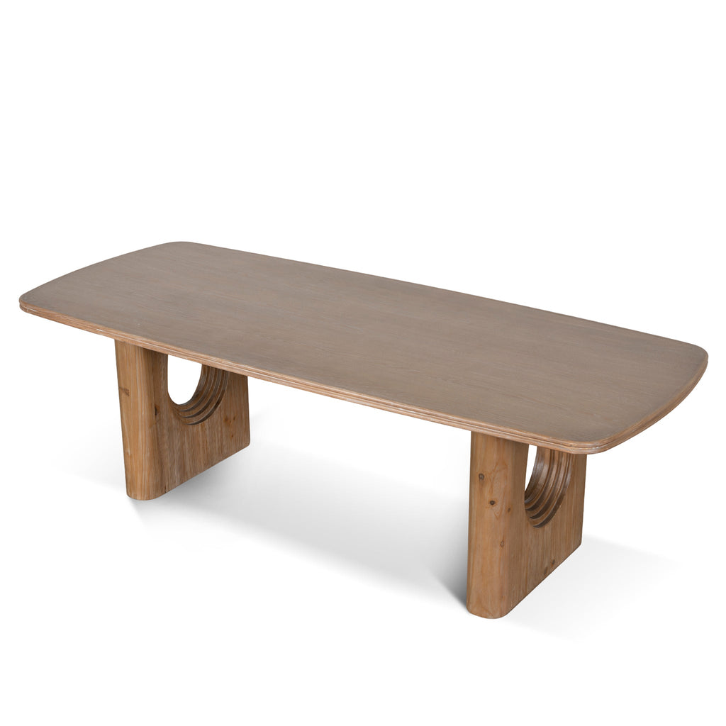 2.4m Elm Siena Dining Table - Natural