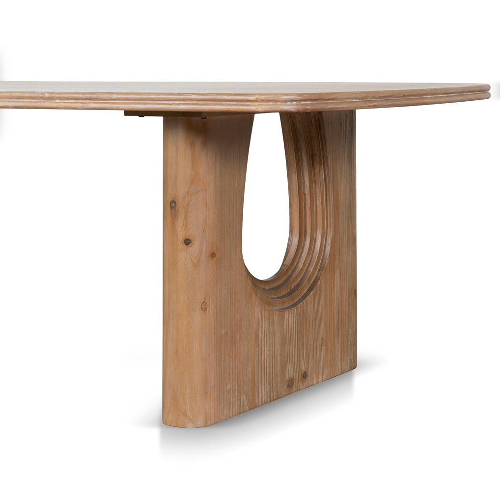 2.4m Elm Siena Dining Table - Natural