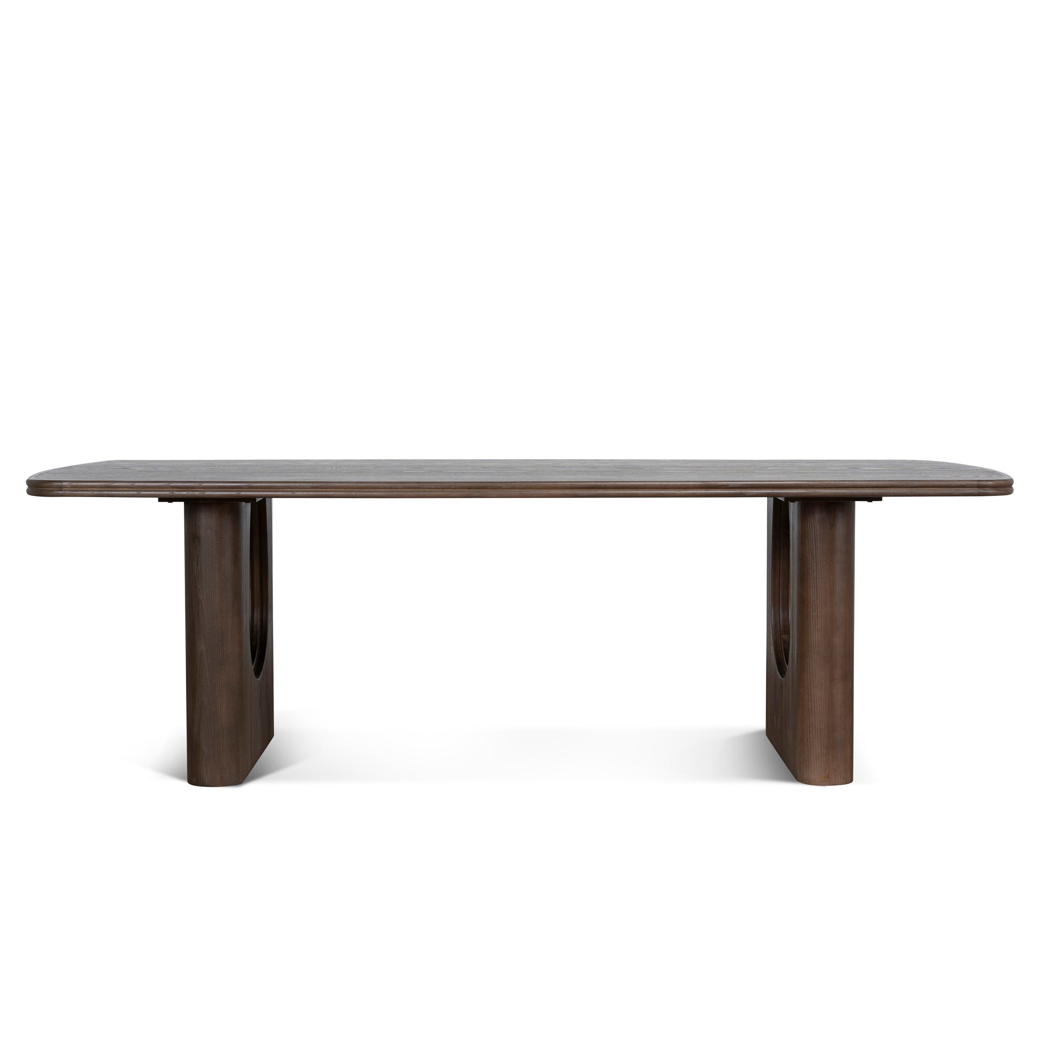 2.4m Elm Siena Dining Table - Walnut