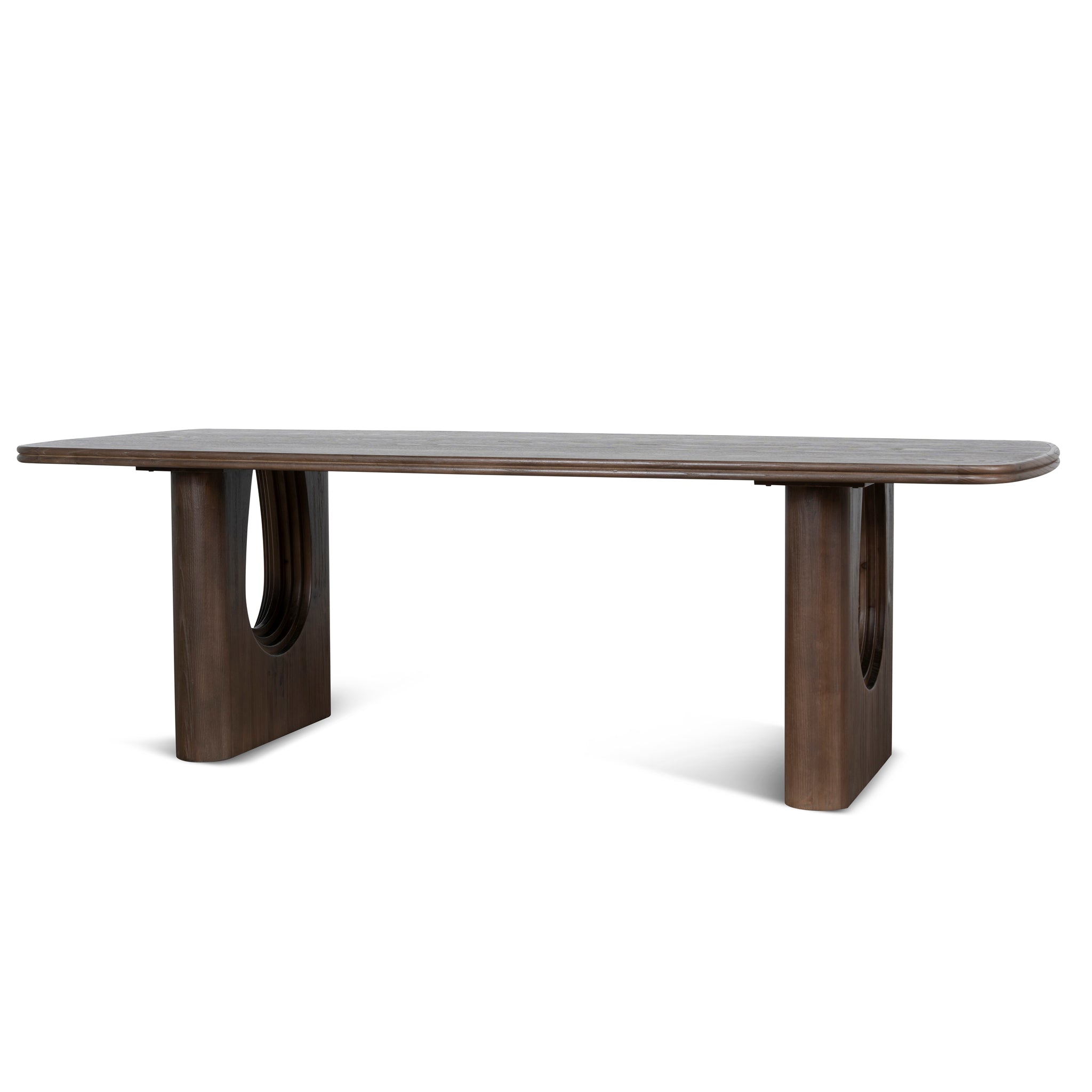 2.4m Elm Siena Dining Table - Walnut