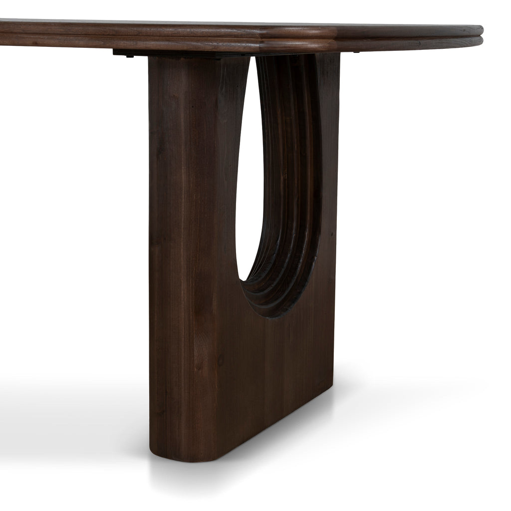 1.8m Elm Siena Dining Table - Walnut