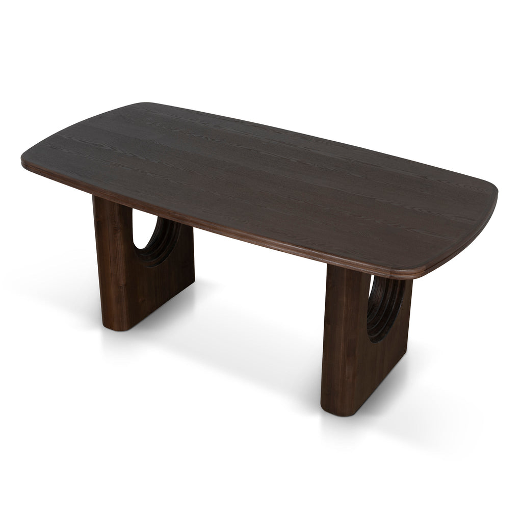 1.8m Elm Siena Dining Table - Walnut