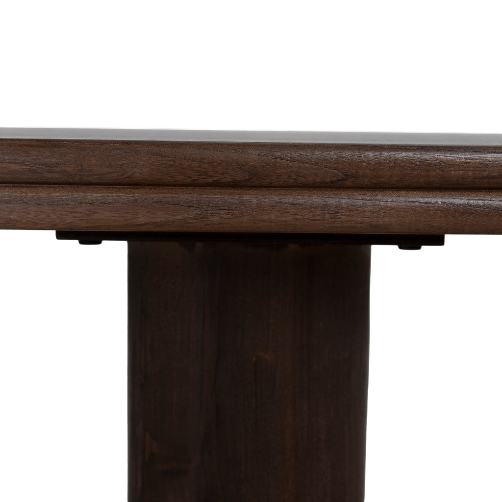 1.8m Elm Siena Dining Table - Walnut