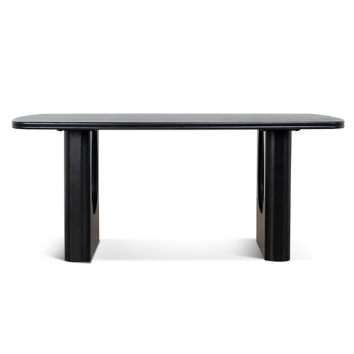 1.8m Elm Siena Dining Table - Full Black