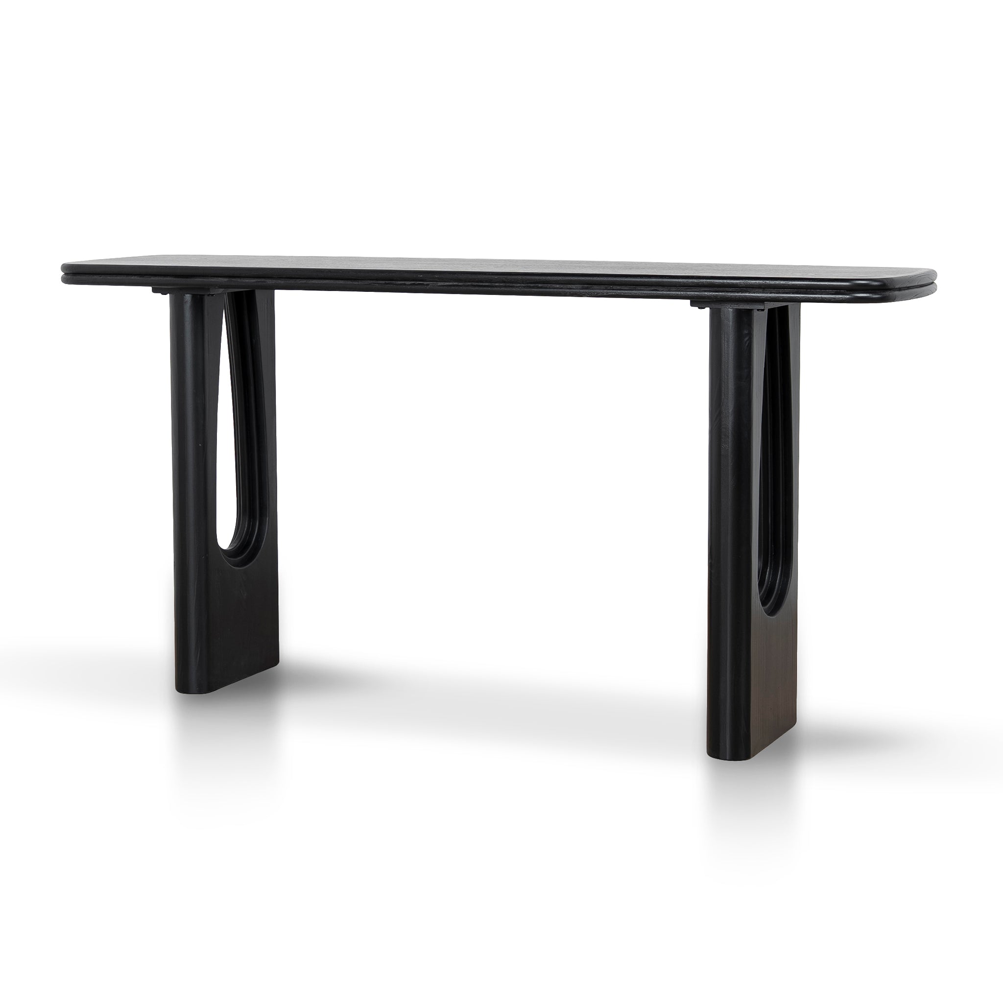 1.6m Ferrara Console Table - Full Black
