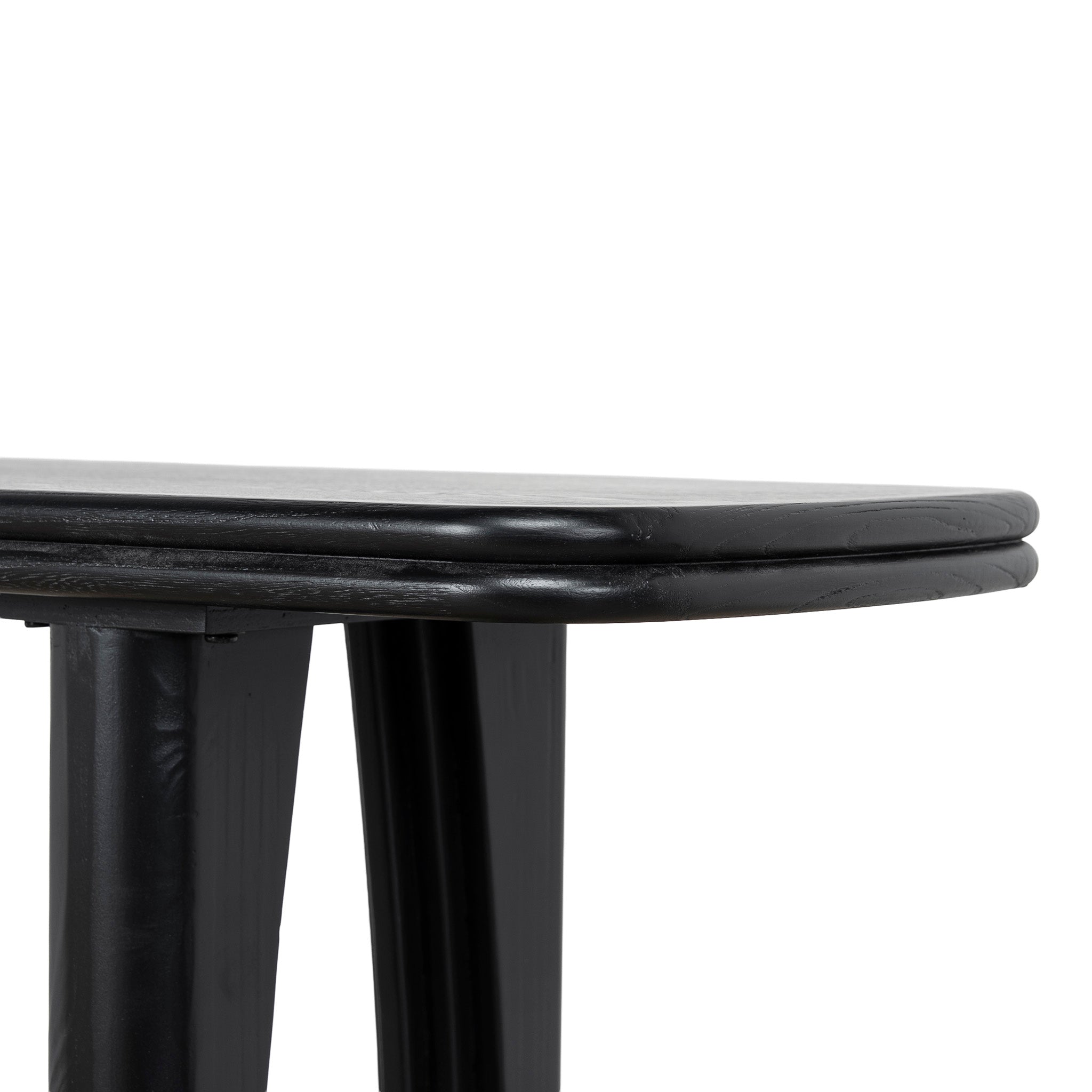 1.6m Ferrara Console Table - Full Black