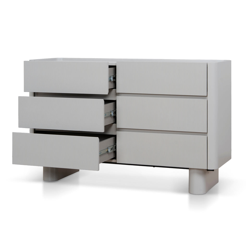 1.2m Chest of Drawer - Warm Grey