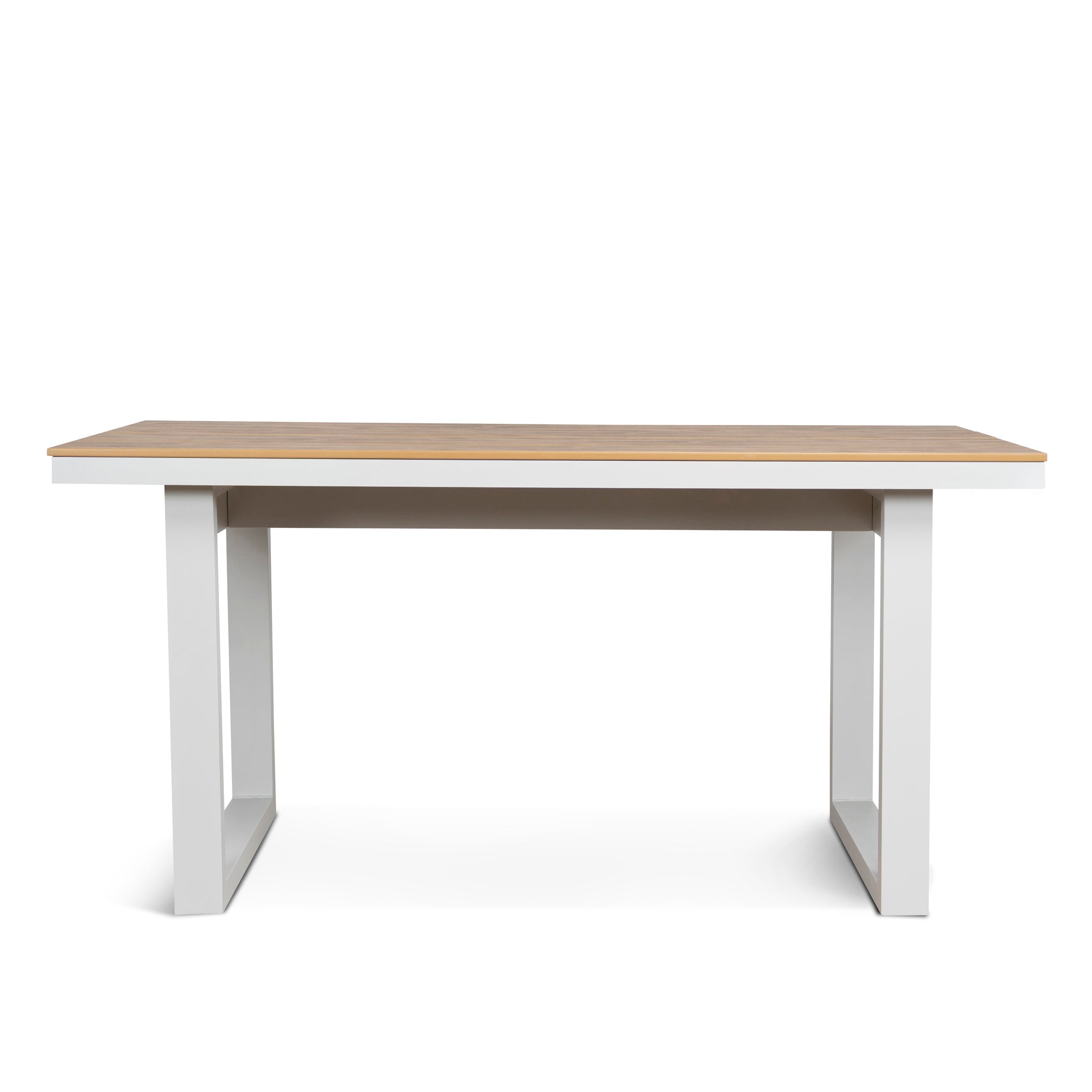 1.6m Sand White Outdoor Siena Dining Table - Natural