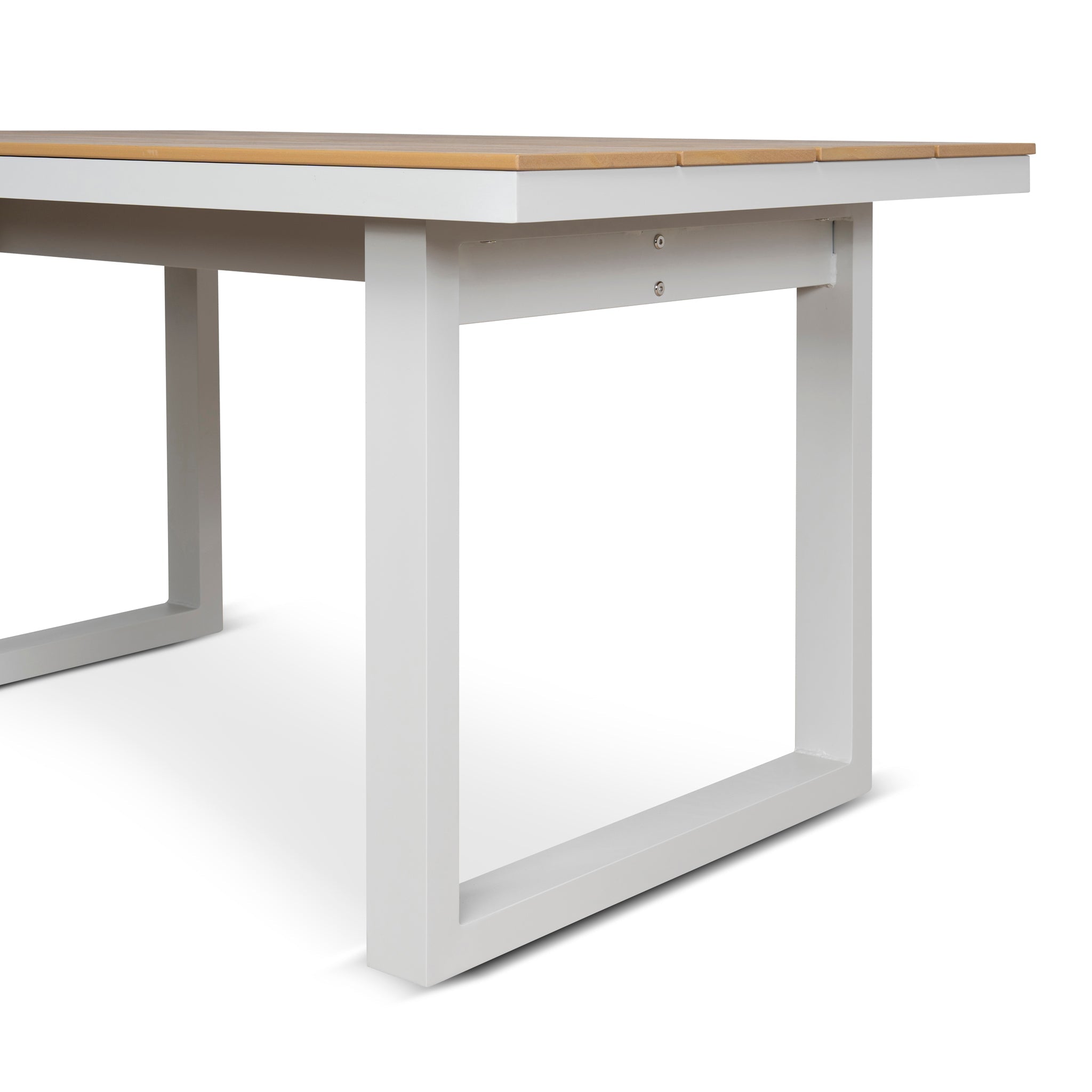 1.6m Sand White Outdoor Siena Dining Table - Natural