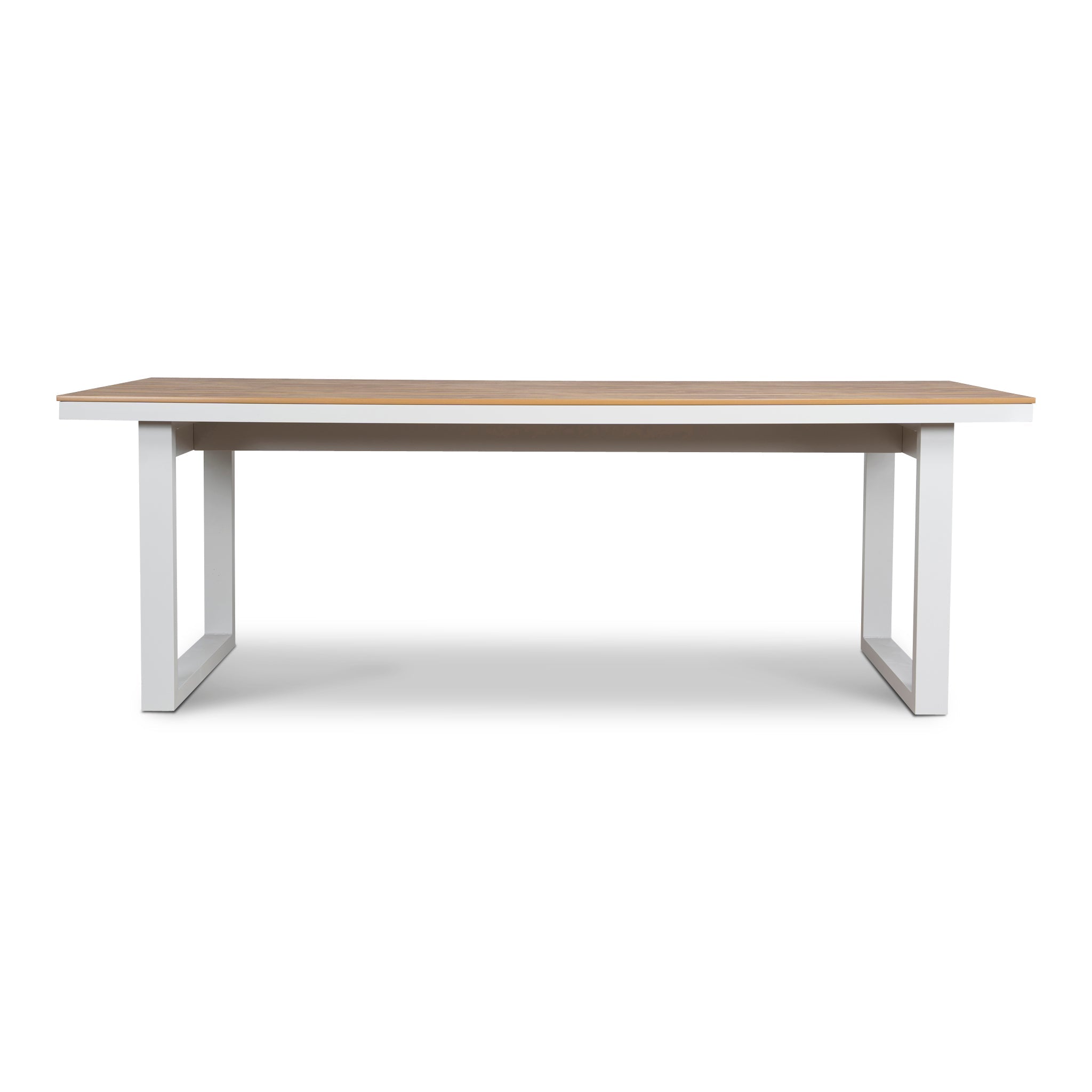 2.3m Sand White Outdoor Siena Dining Table - Natural