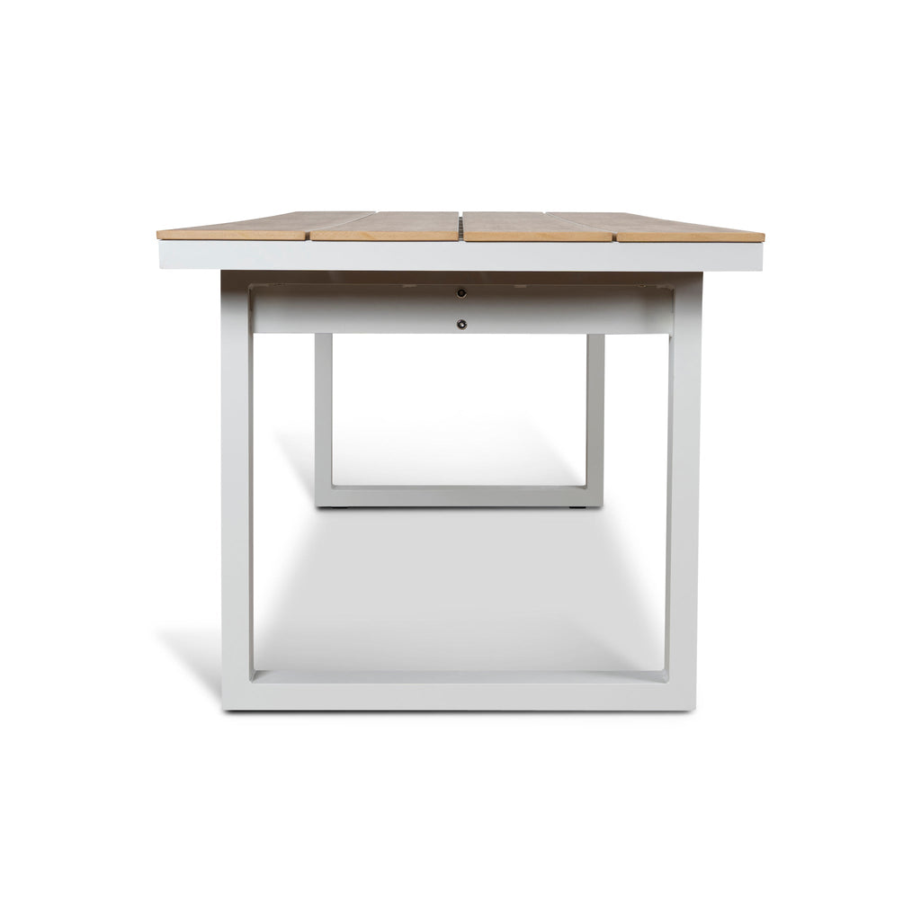 2.3m Sand White Outdoor Siena Dining Table - Natural