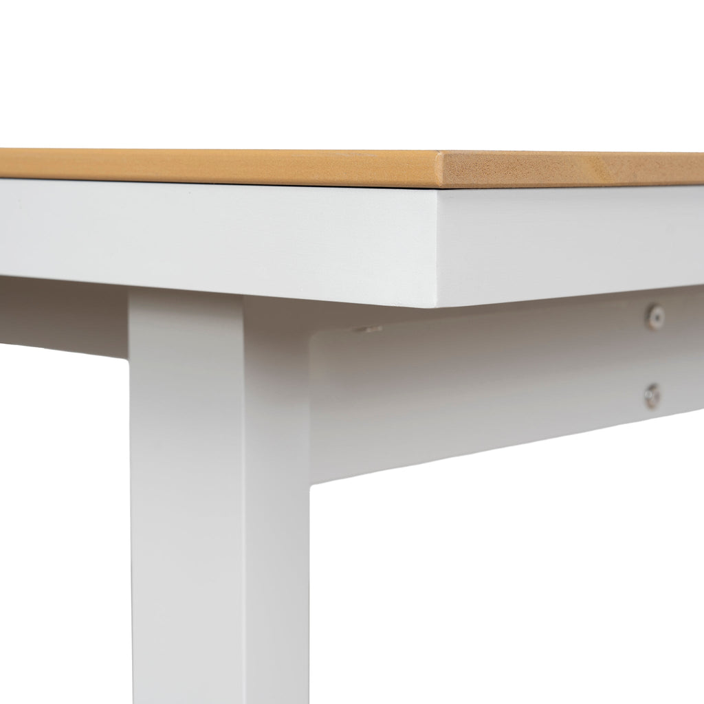2.3m Sand White Outdoor Siena Dining Table - Natural