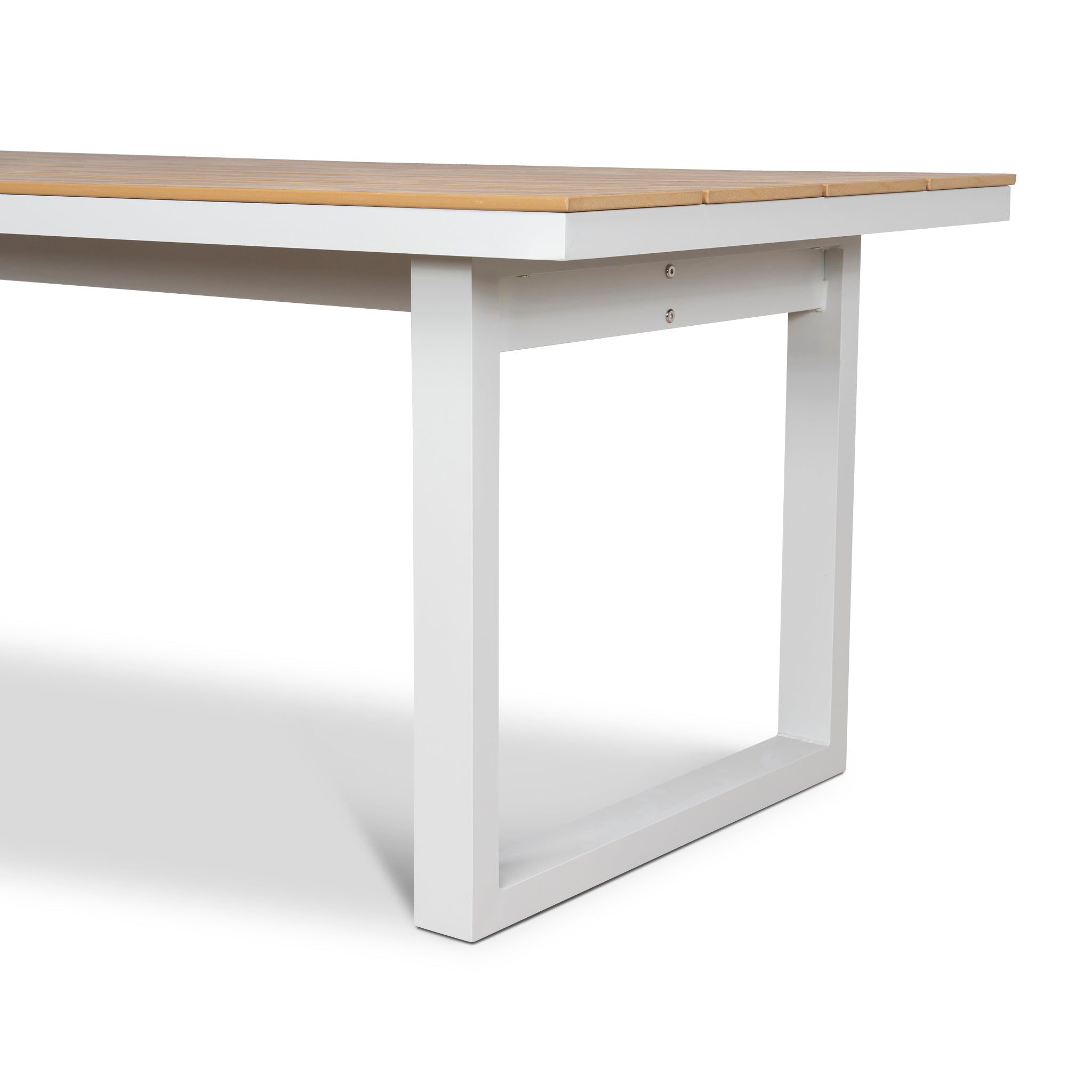 2.3m Sand White Outdoor Siena Dining Table - Natural