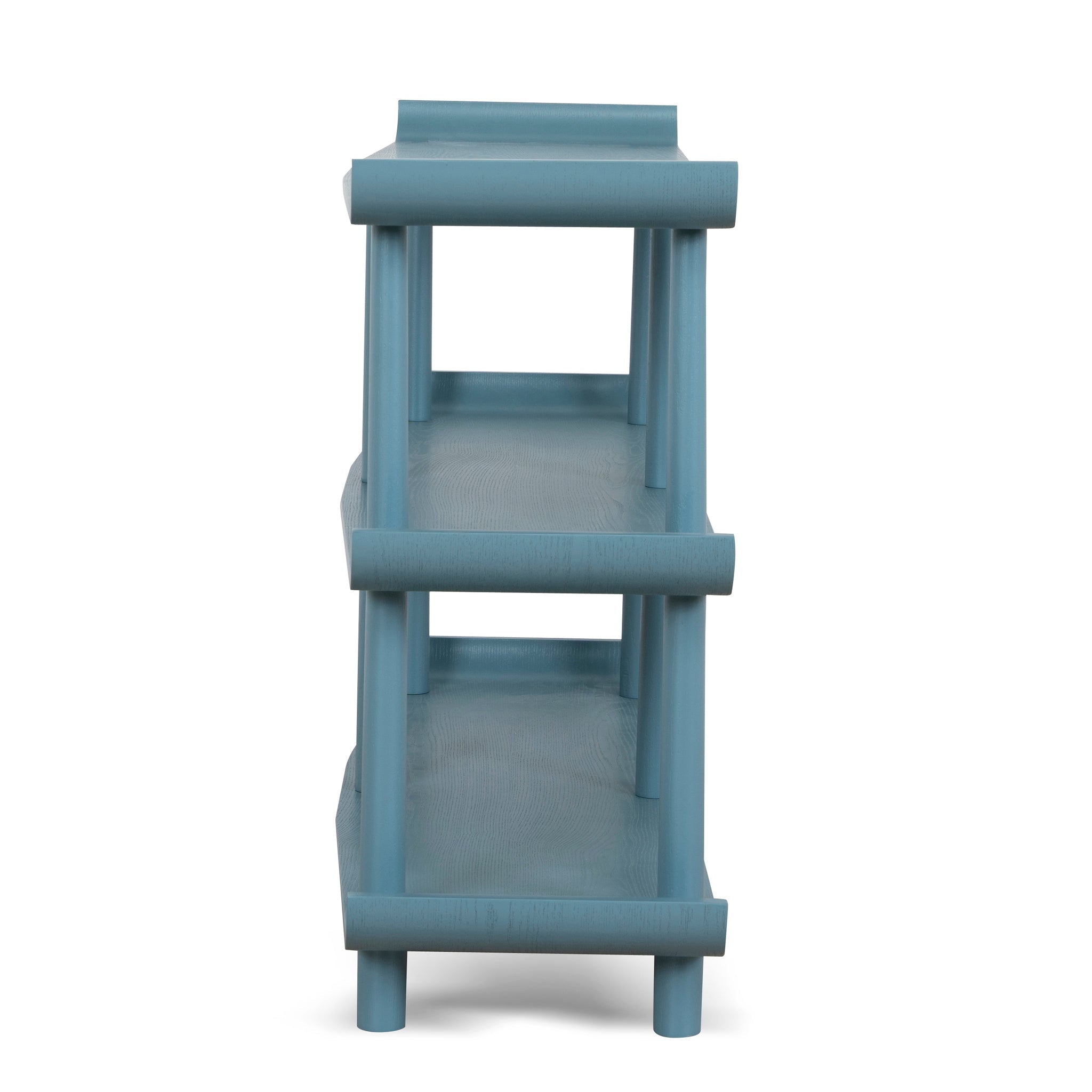 Wooden Shelving Unit - Light Blue