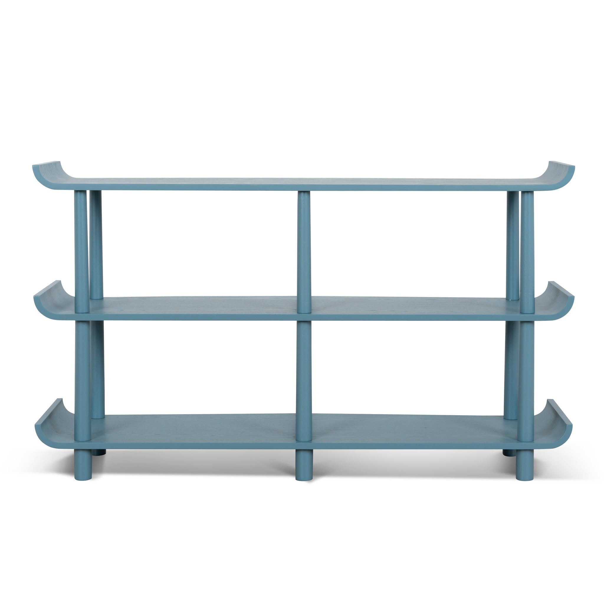 Wooden Shelving Unit - Light Blue