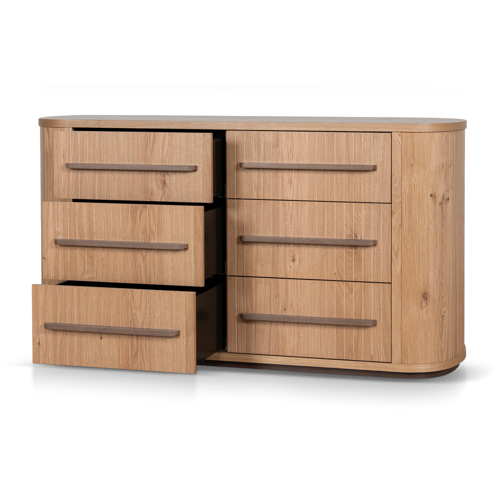 Chest of 6 Drawers - Knotty Oak
