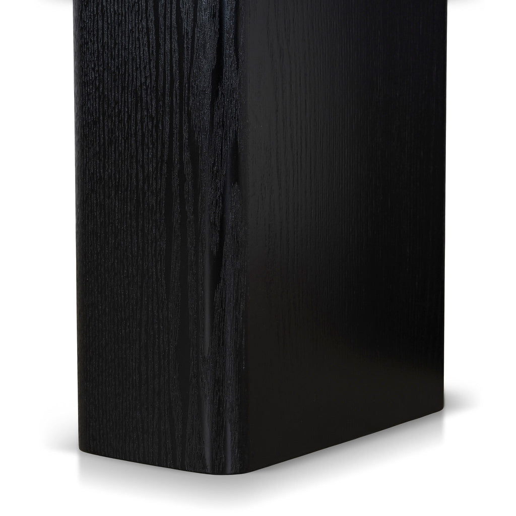 1.2m Round Siena Dining Table - Full Black