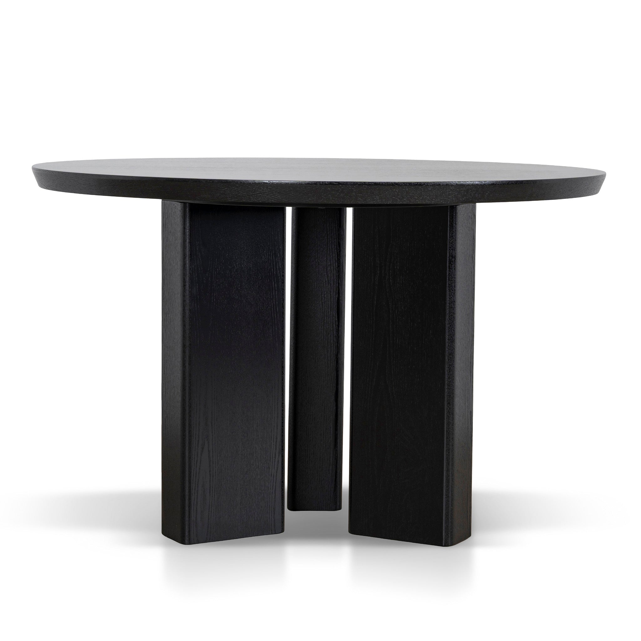 1.2m Round Siena Dining Table - Full Black