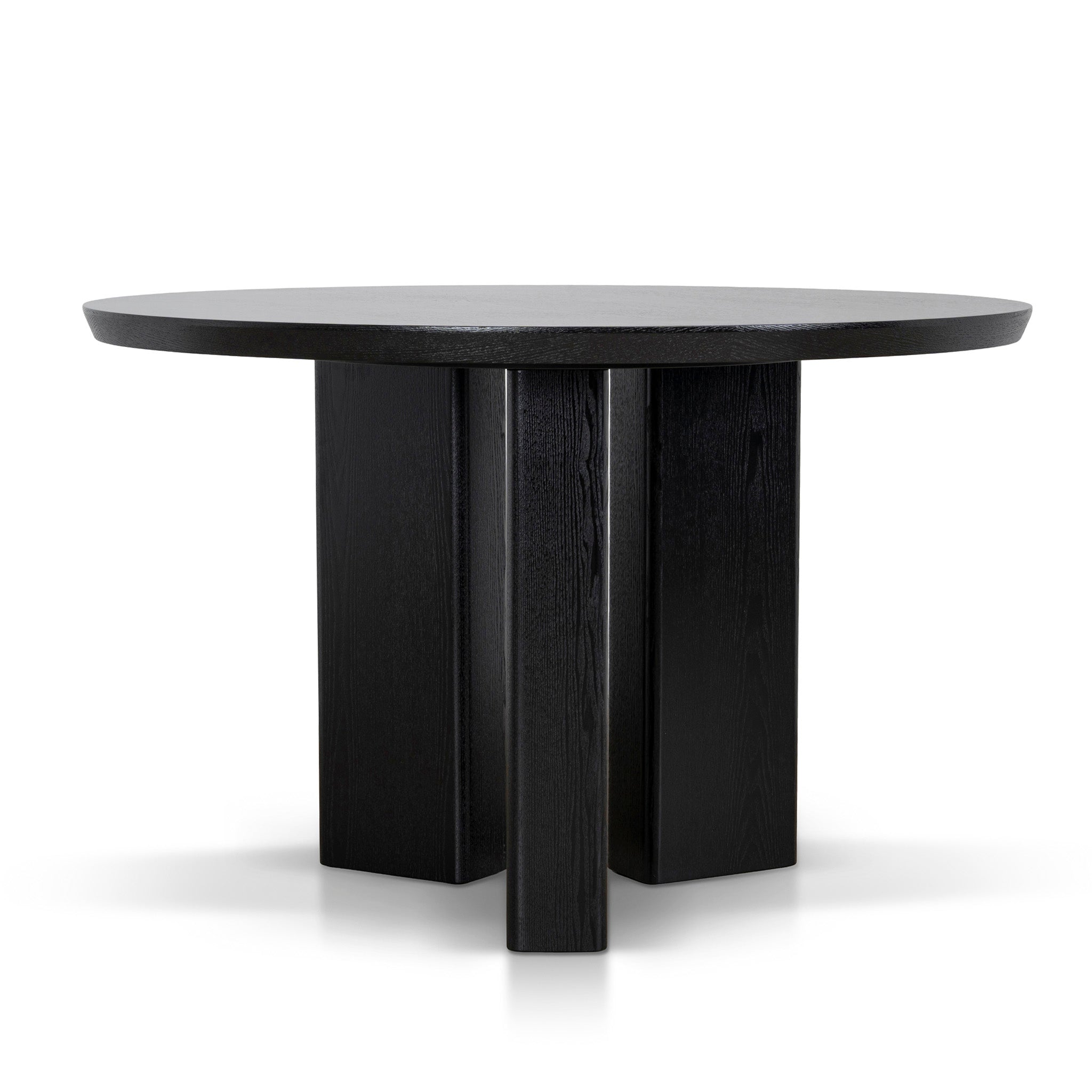 1.2m Round Siena Dining Table - Full Black