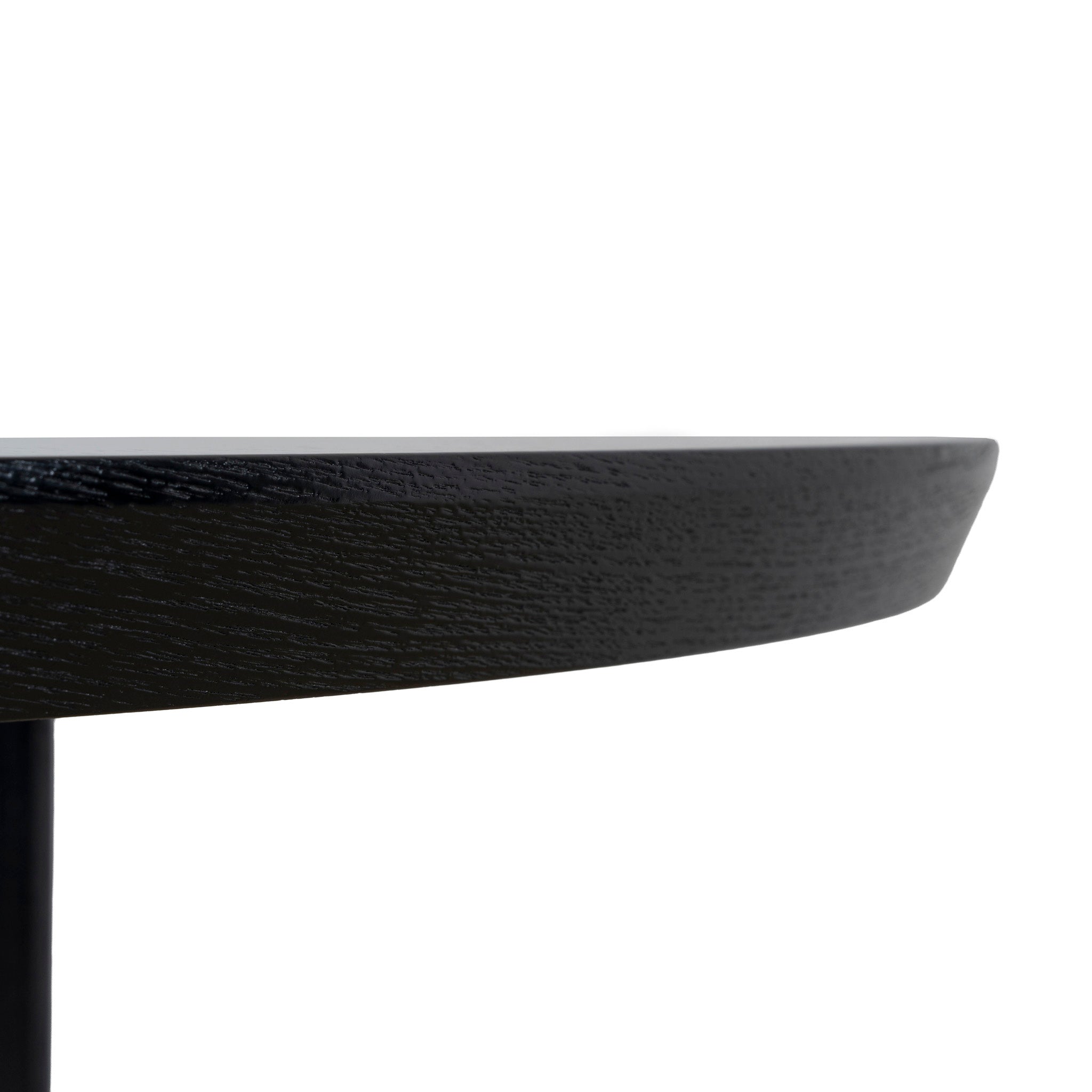 1.2m Round Siena Dining Table - Full Black