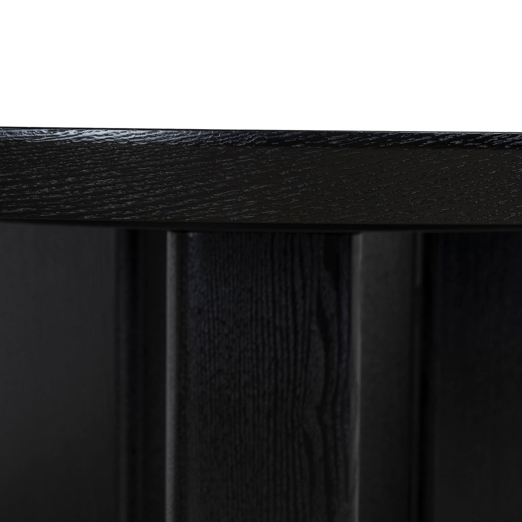 1.2m Round Siena Dining Table - Full Black