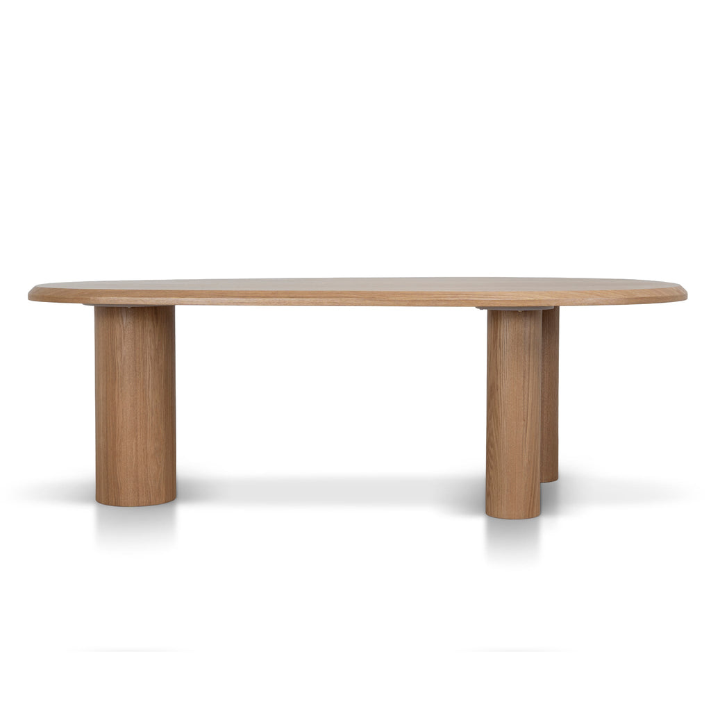 2.3m Oval Siena Dining Table - Natural