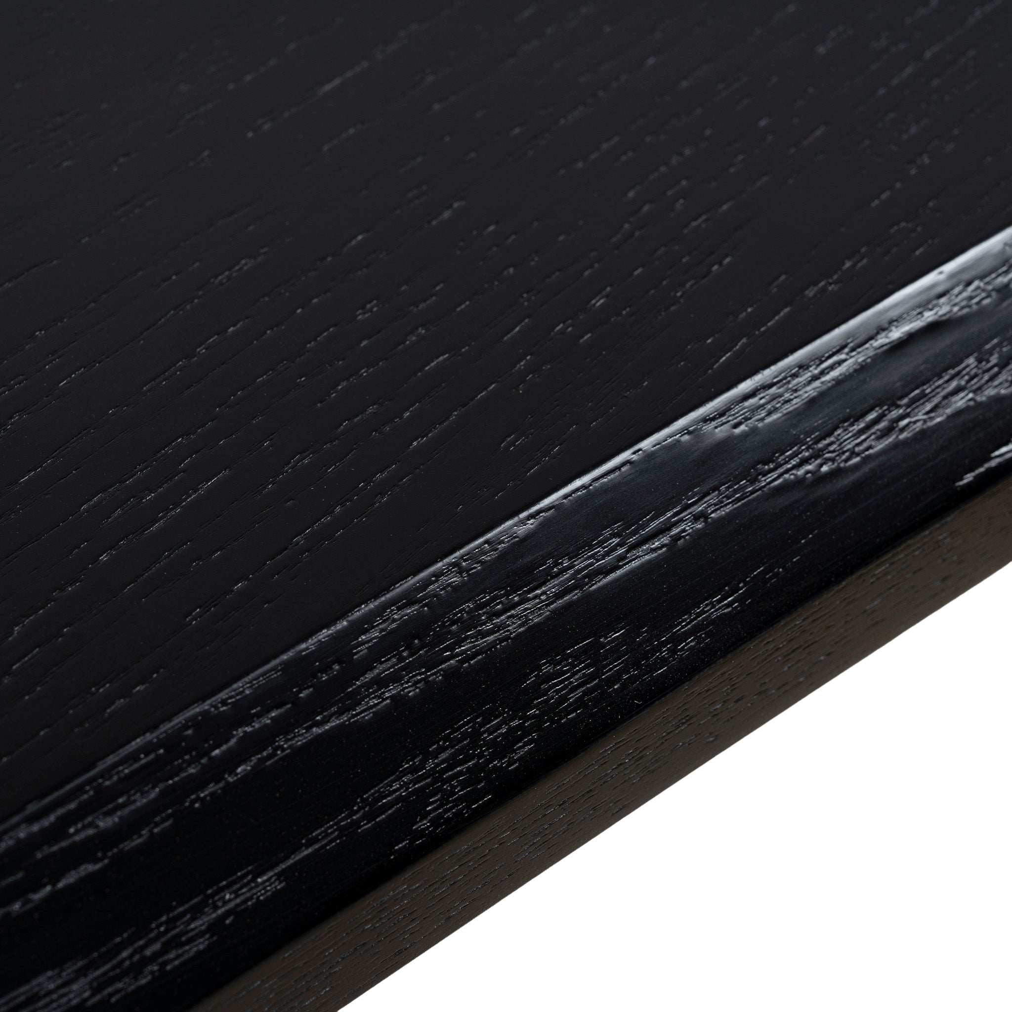 2.1m Oval Siena Dining Table - Full Black