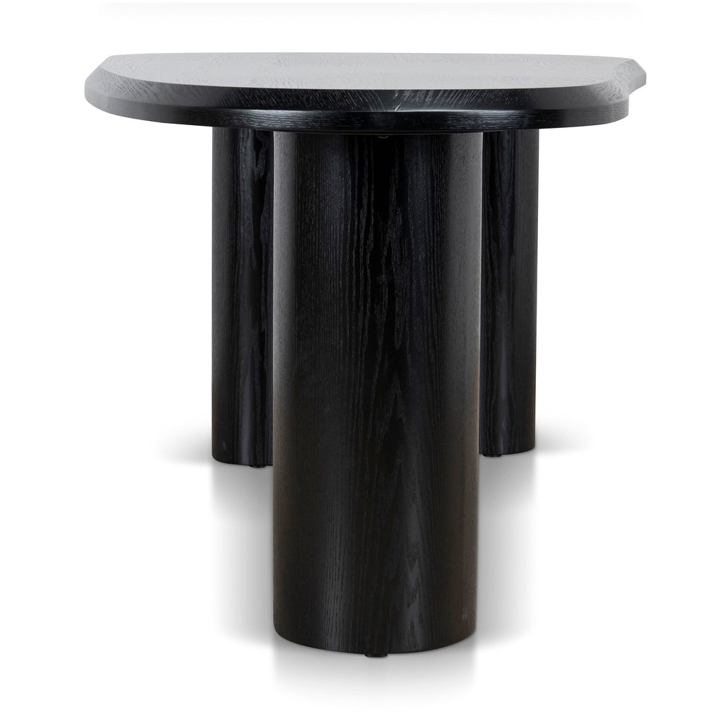 2.1m Oval Siena Dining Table - Full Black
