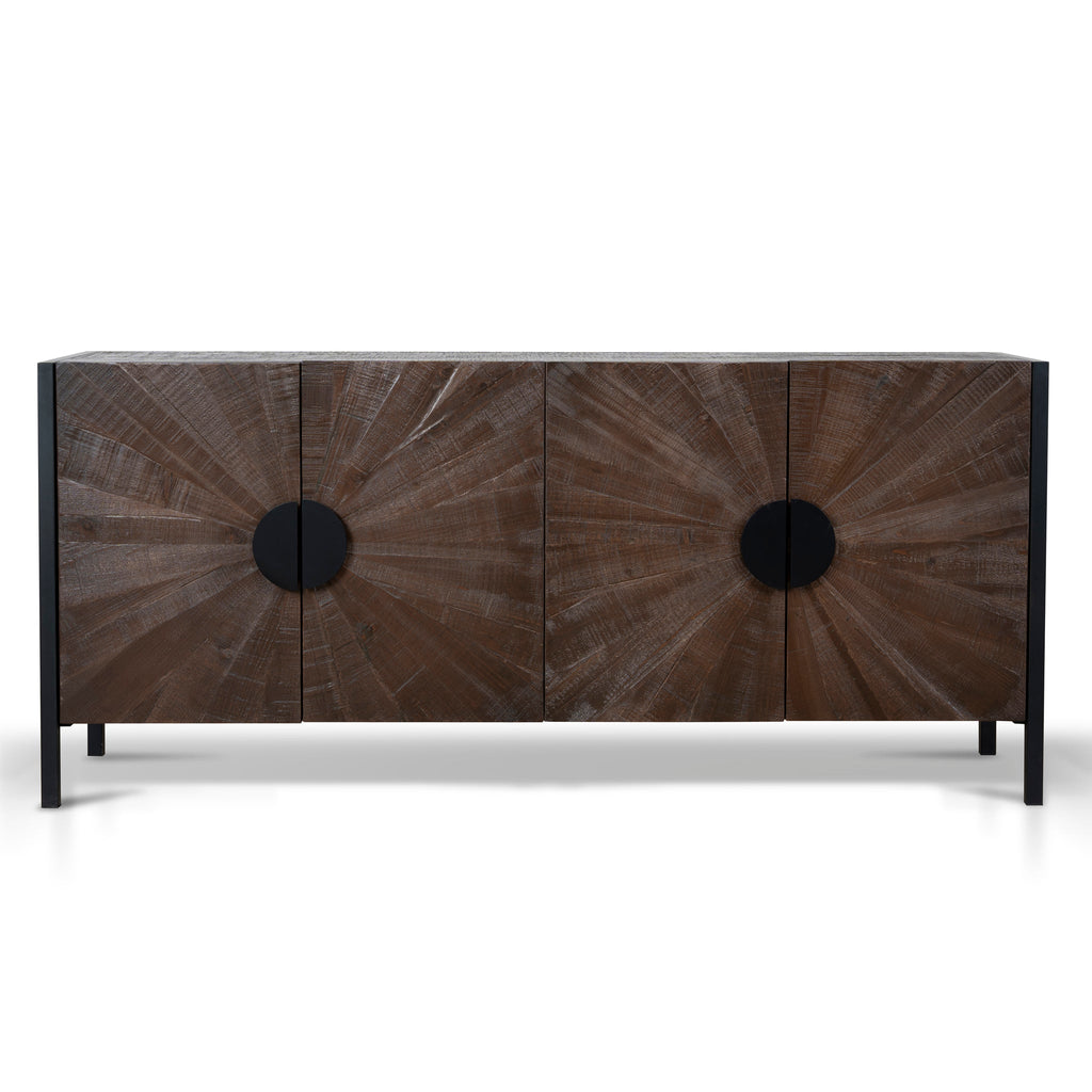 1.8m Wooden Modena Buffet Unit - Walnut