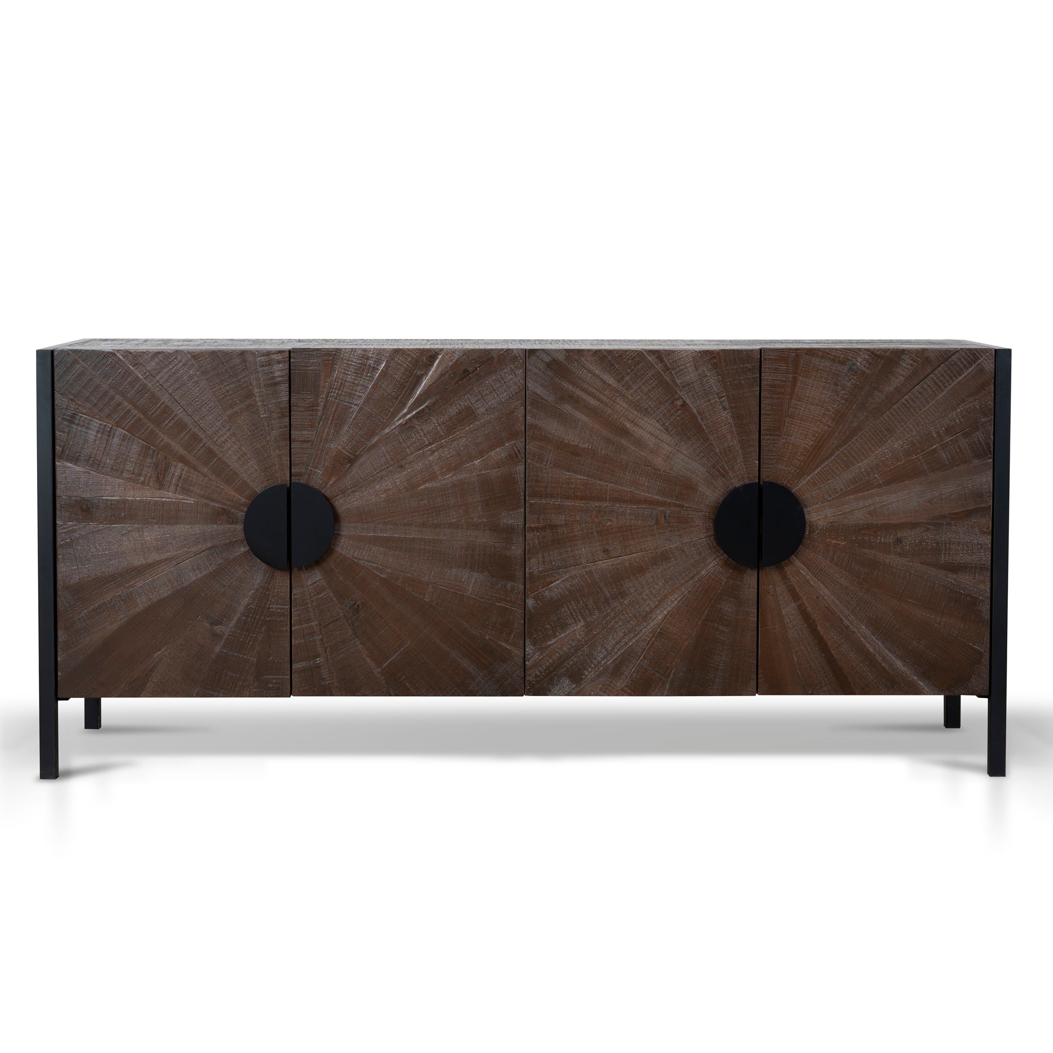 1.8m Wooden Modena Buffet Unit - Walnut