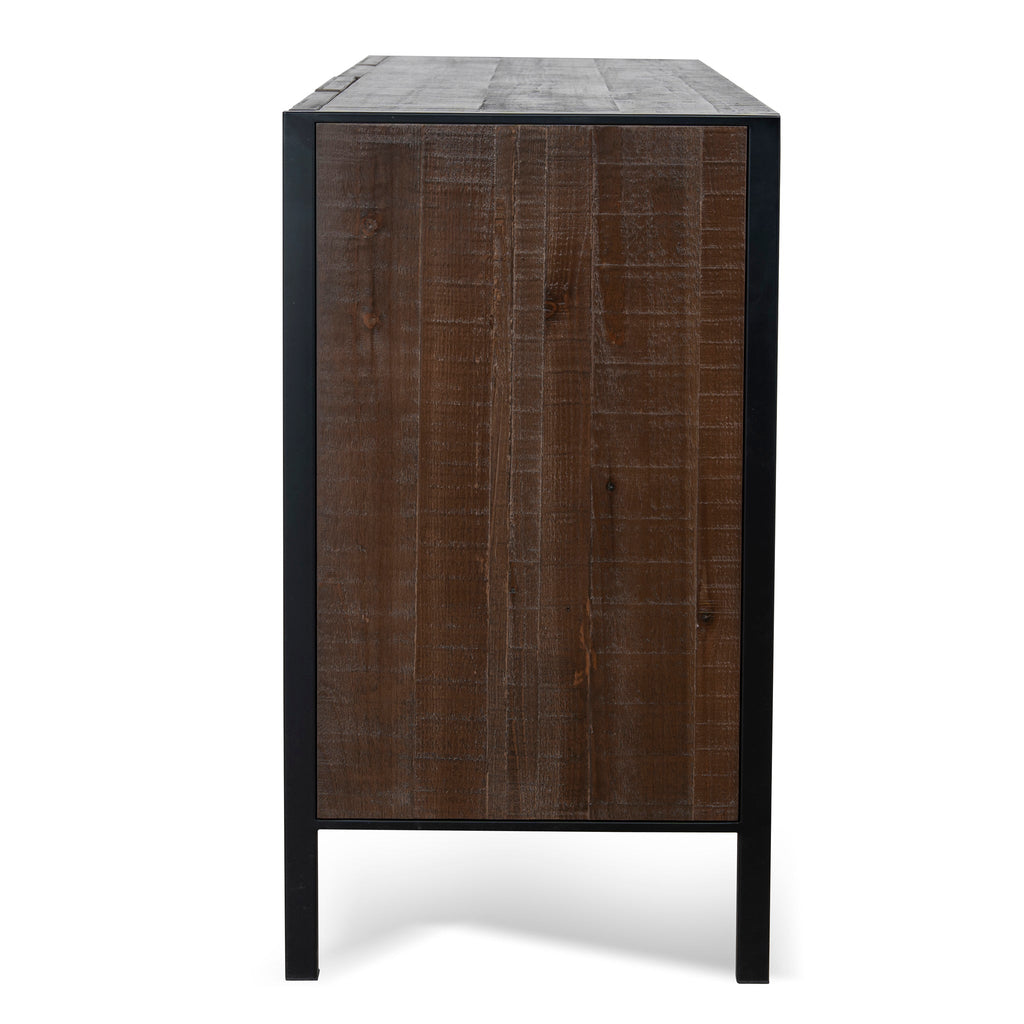 1.8m Wooden Modena Buffet Unit - Walnut