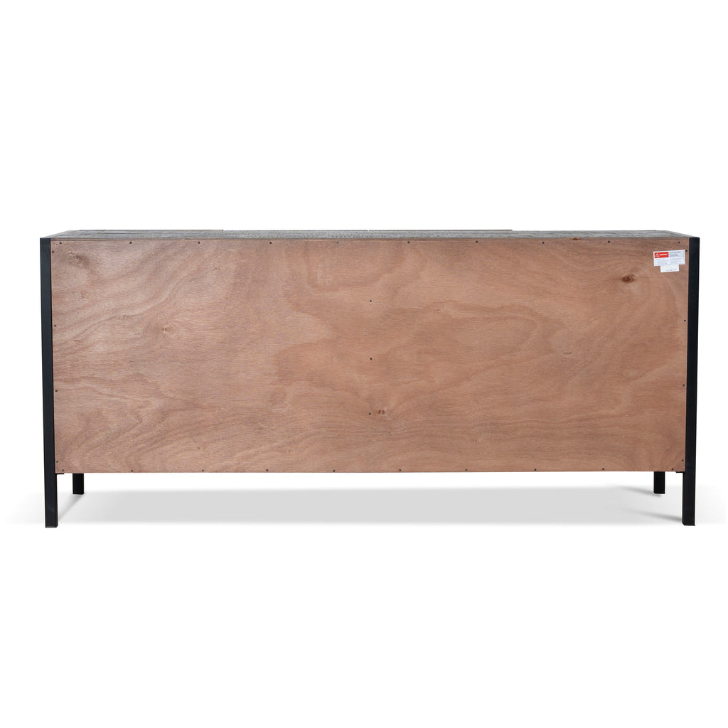 1.8m Wooden Modena Buffet Unit - Walnut