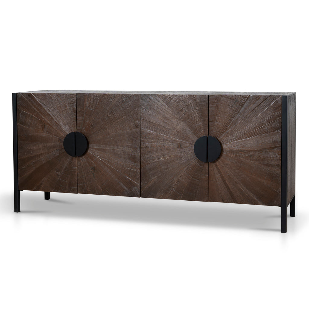 1.8m Wooden Modena Buffet Unit - Walnut