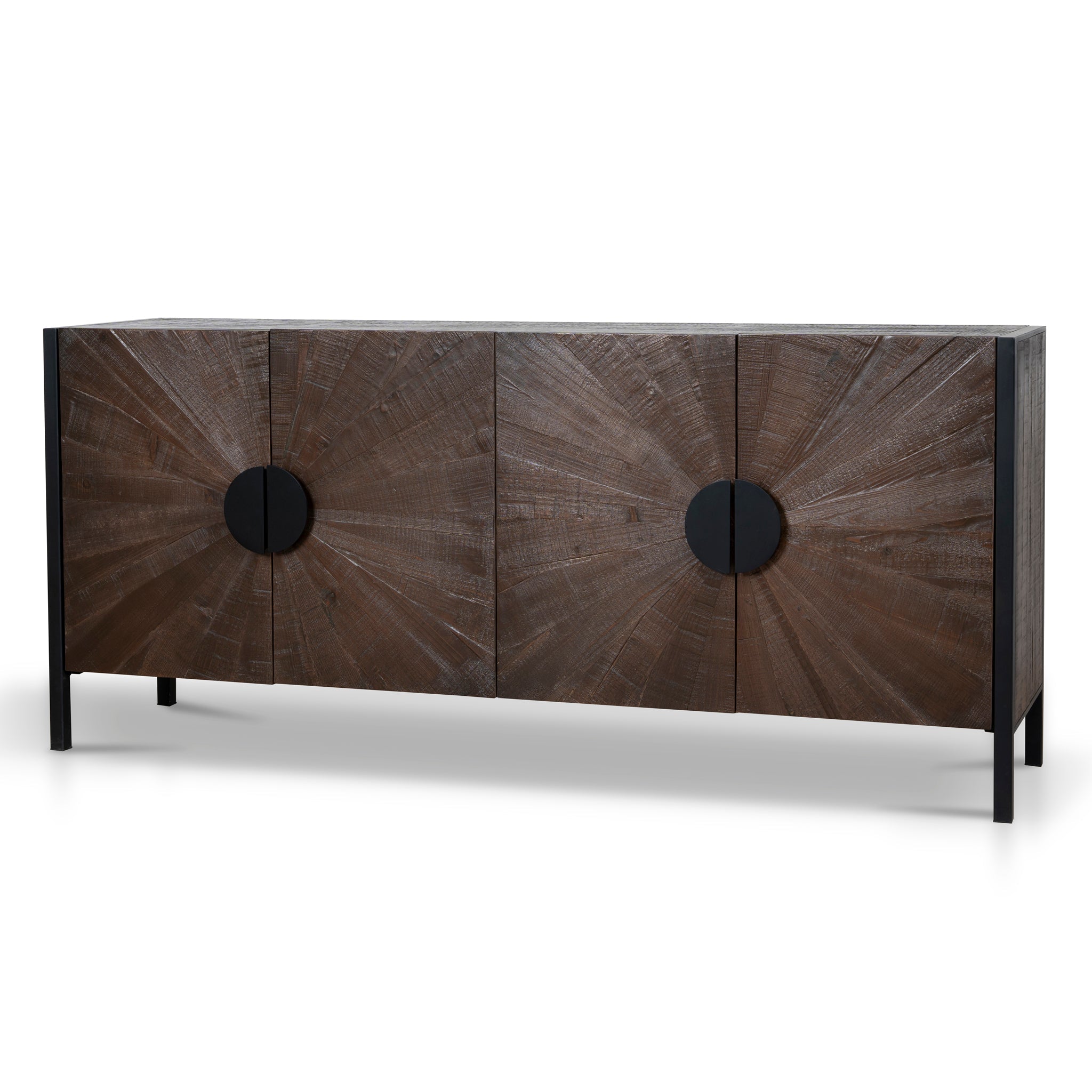 1.8m Wooden Modena Buffet Unit - Walnut