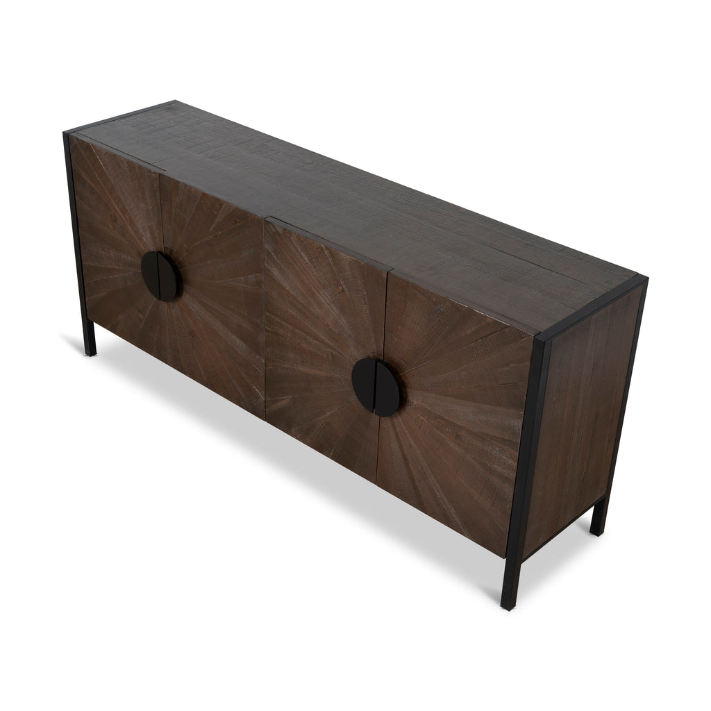 1.8m Wooden Modena Buffet Unit - Walnut