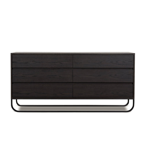 1.6m Padova Dresser Unit - Dark Walnut