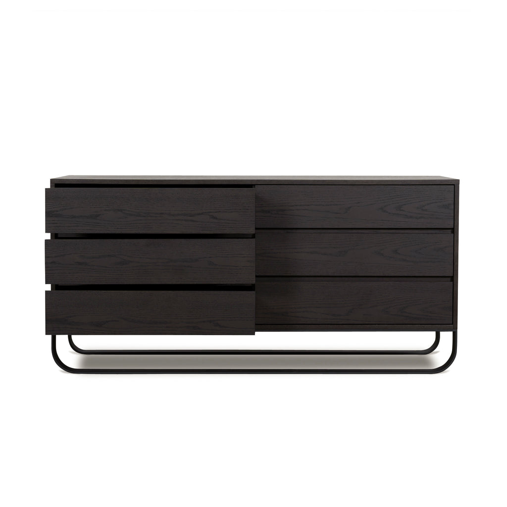 1.6m Padova Dresser Unit - Dark Walnut