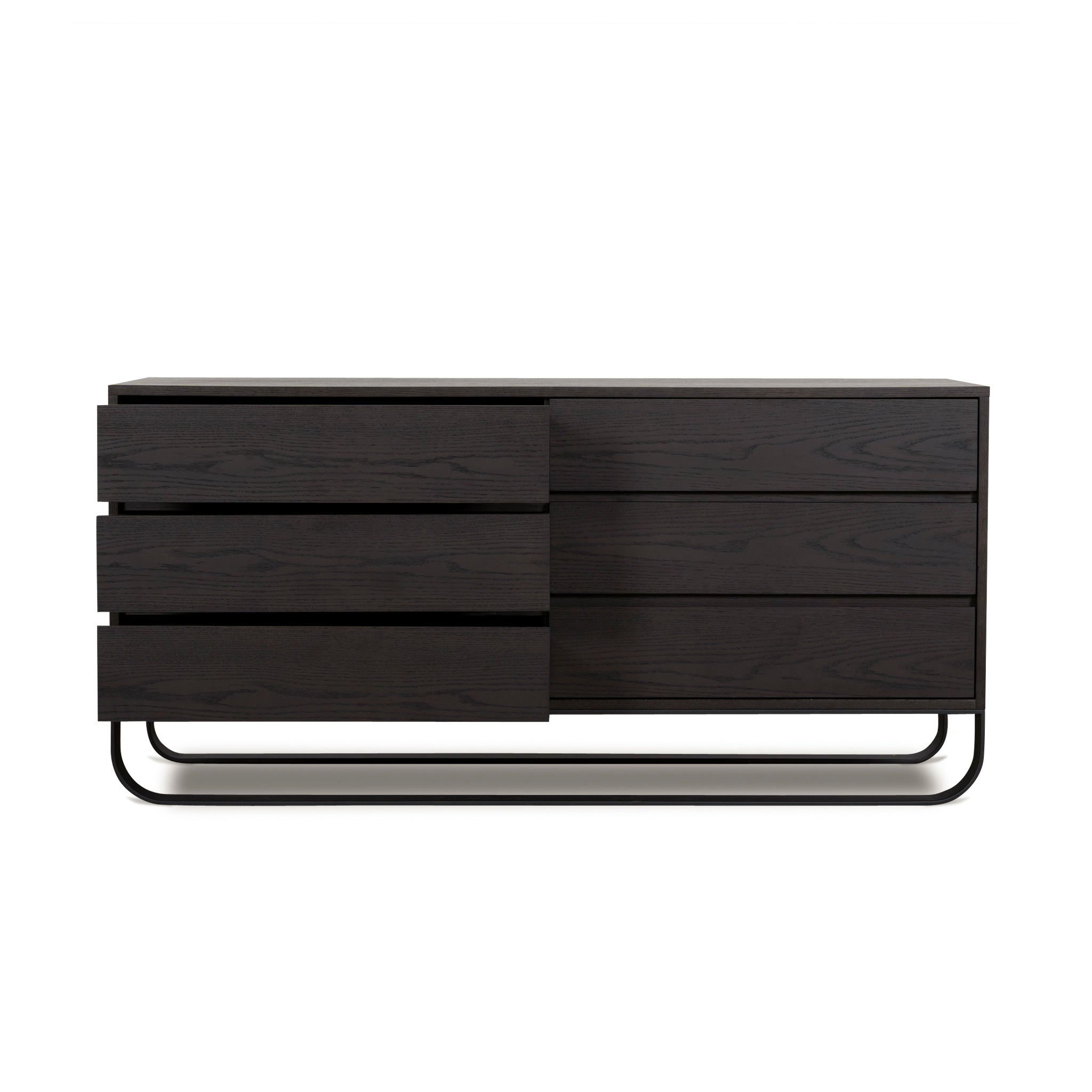 1.6m Padova Dresser Unit - Dark Walnut