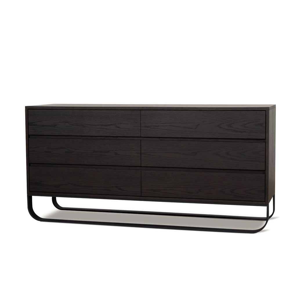 1.6m Padova Dresser Unit - Dark Walnut